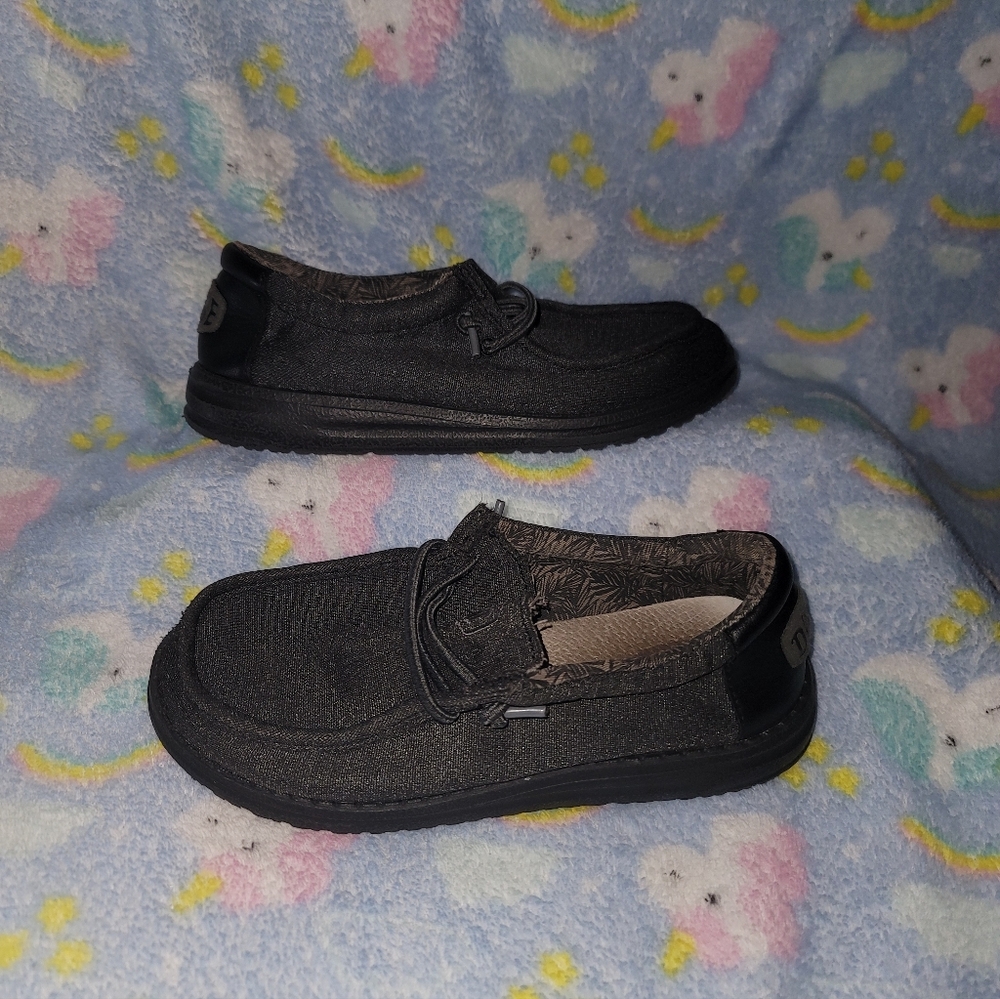 Hey Dude Kids Charcoal Moccasins